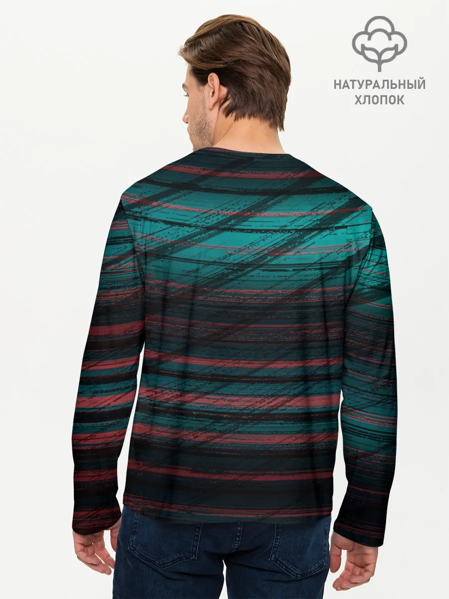 Мужской лонгслив базовый / Zero Two Glitch