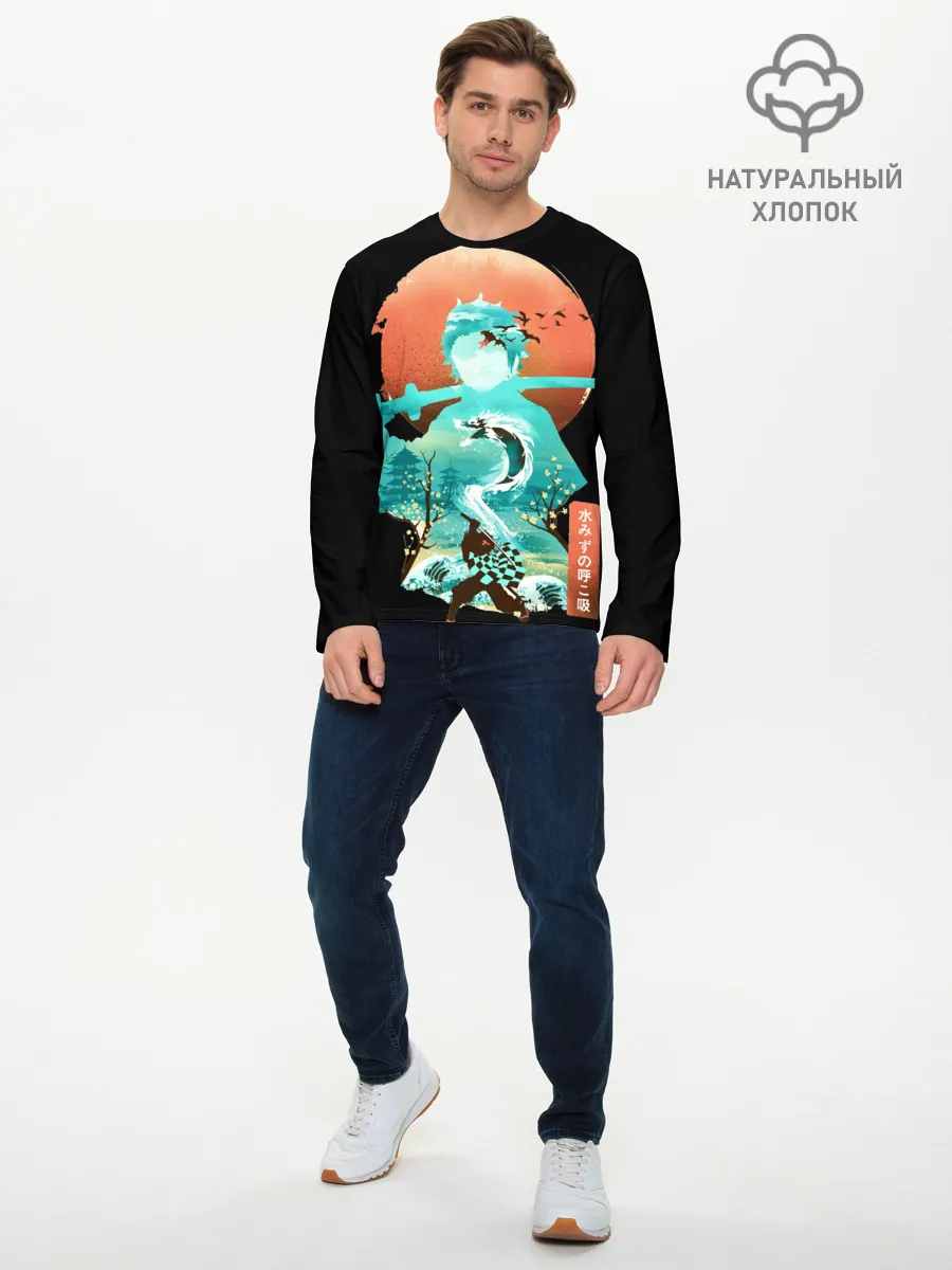 Мужской лонгслив базовый / Танджиро