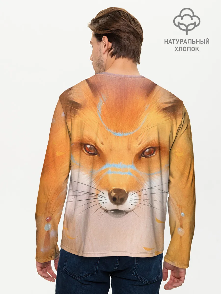 Мужской лонгслив базовый / Лиса