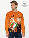 Мужской лонгслив базовый / Волебольная команда из аниме HAIKYUU!!