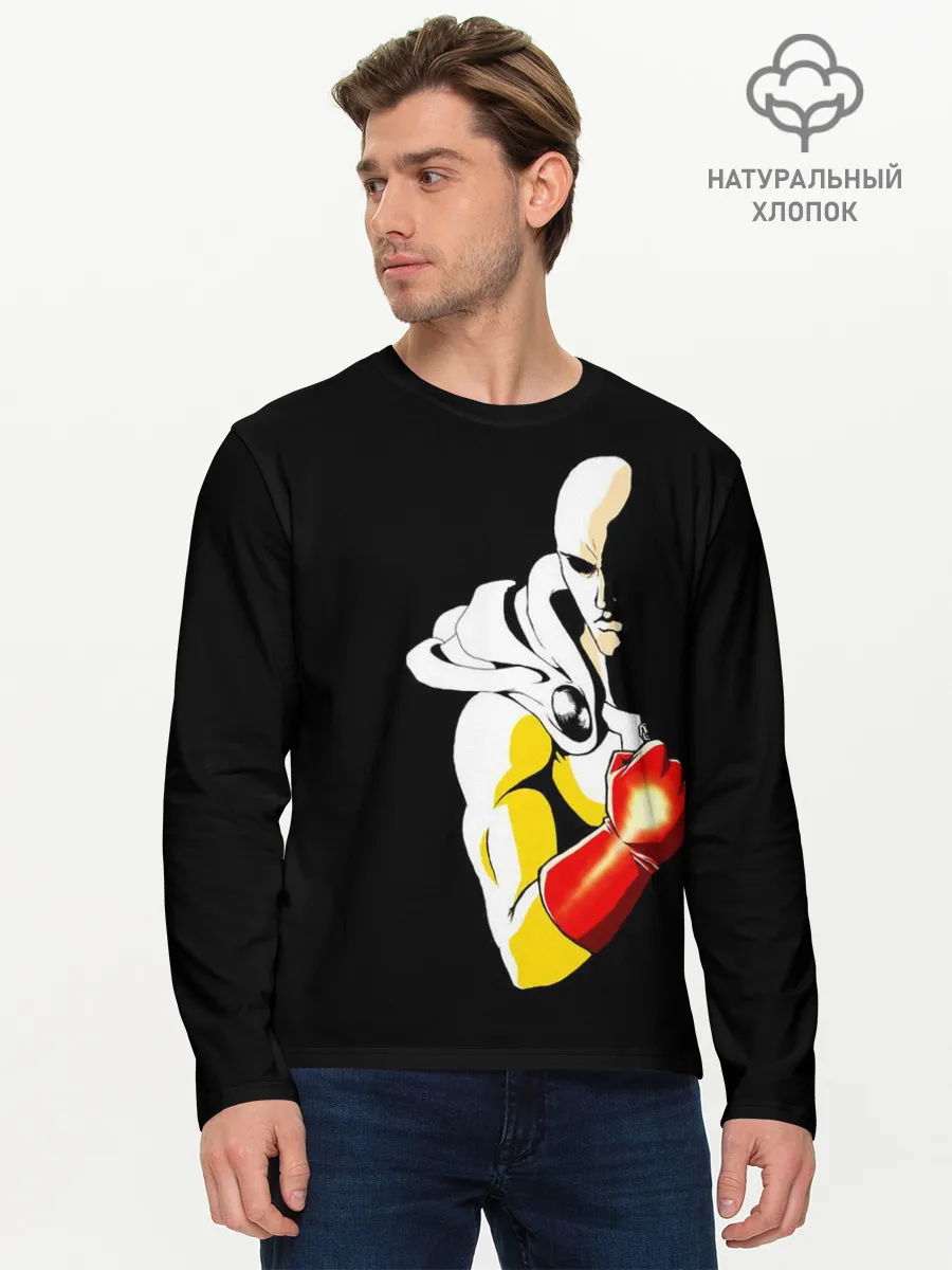 Мужской лонгслив базовый / Сайтама | One Punch Man