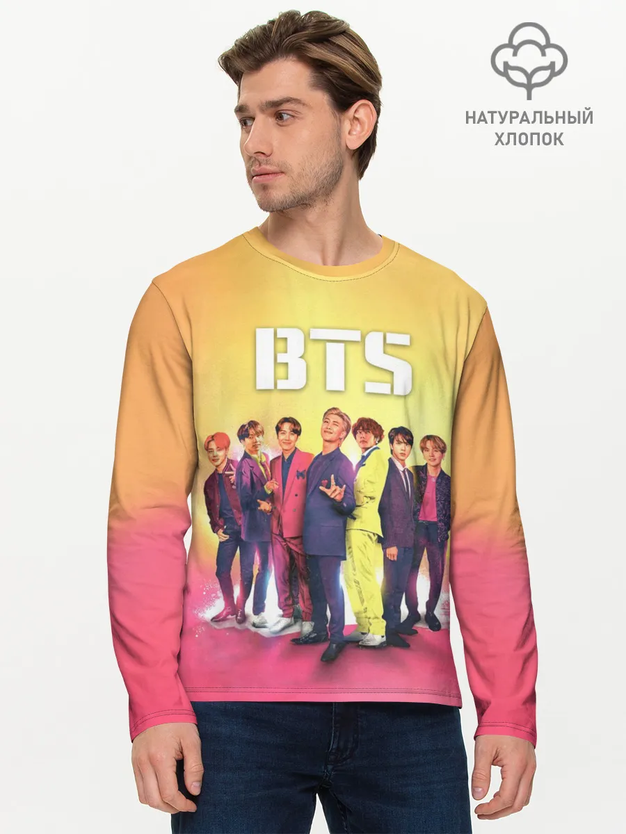 Мужской лонгслив базовый / BTS