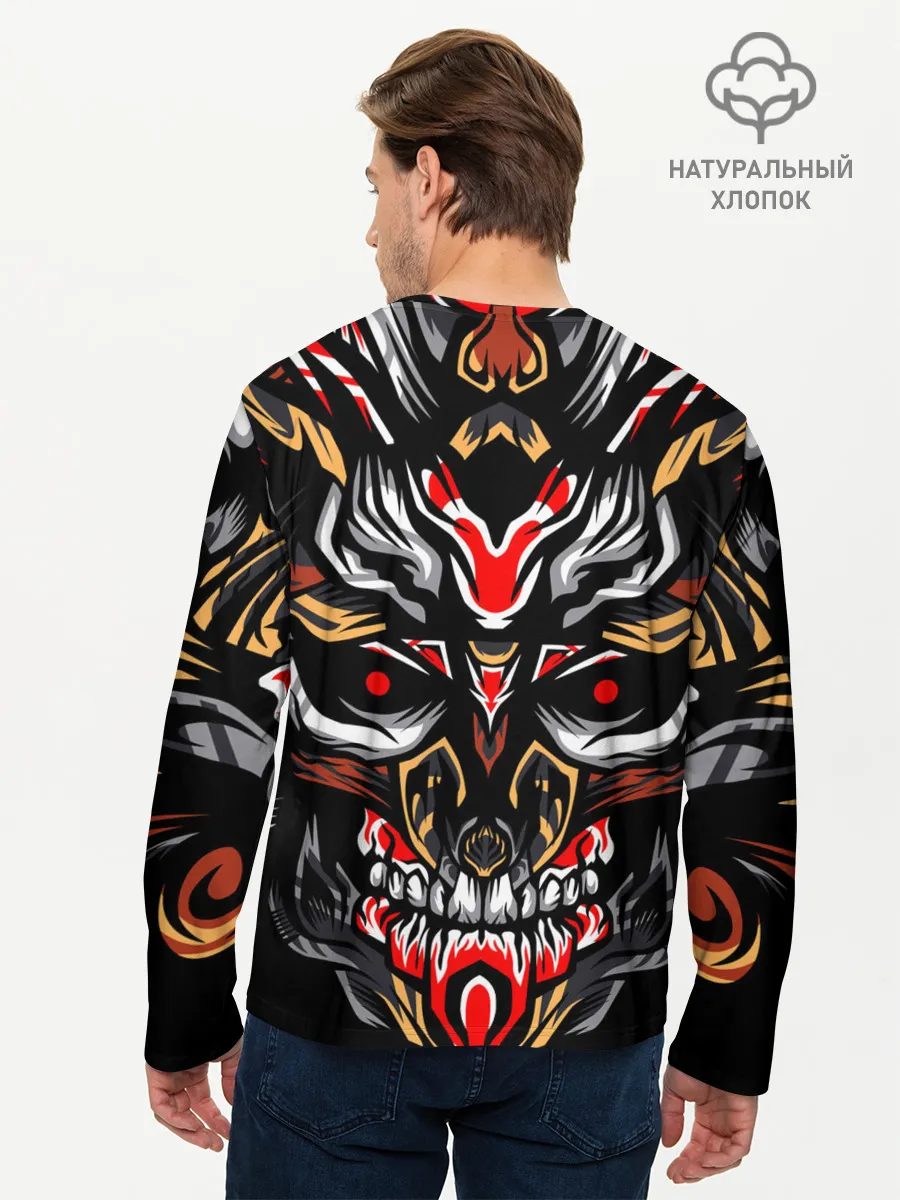 Мужской лонгслив базовый / Dark Knight