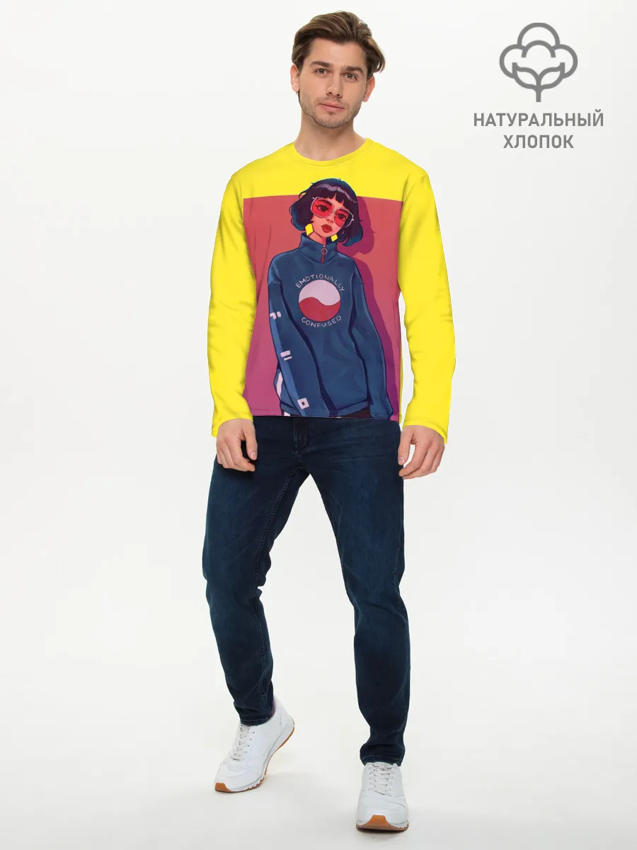 Мужской лонгслив базовый / K-pop