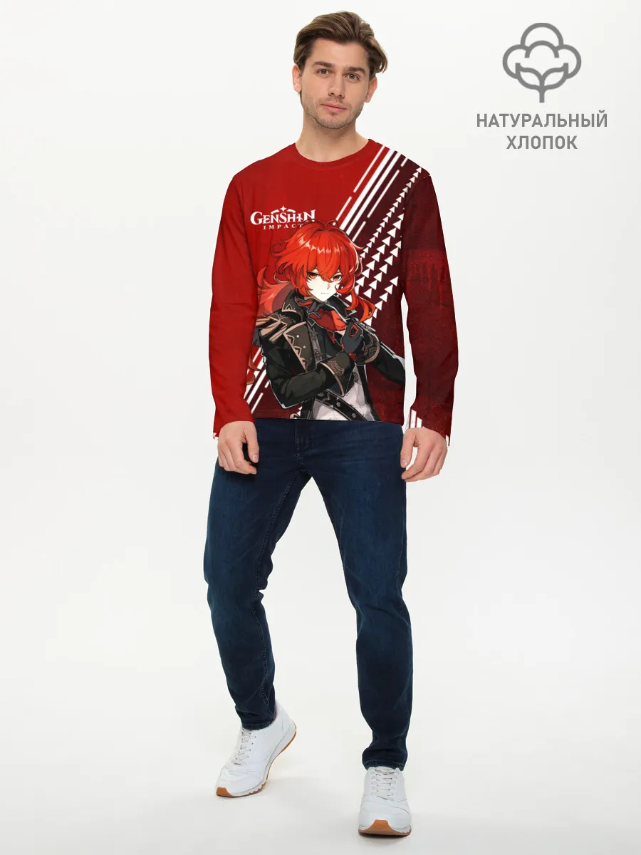 Мужской лонгслив базовый / Genshin Impact
