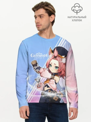 Мужской лонгслив базовый / Genshin Impact