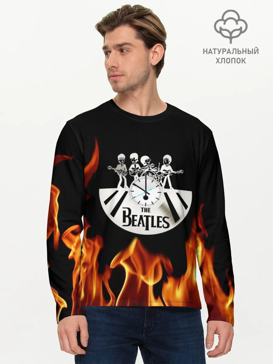 Мужской лонгслив базовый / The Beatles