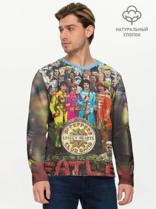 Мужской лонгслив базовый / THE BEATLES