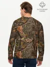 Мужской лонгслив базовый / Охотничий камуфляж
