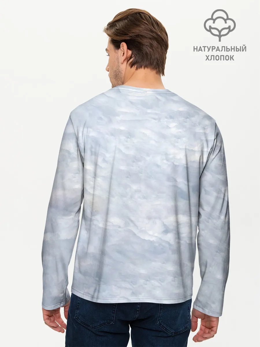 Мужской лонгслив базовый / Спящий Волк