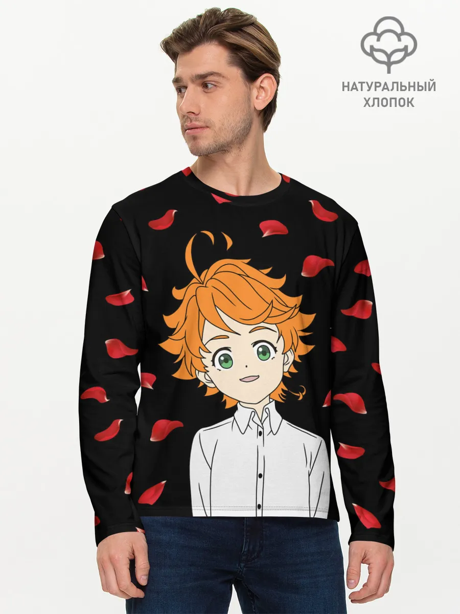 Мужской лонгслив базовый / Обещанный Неверленд/Эмма