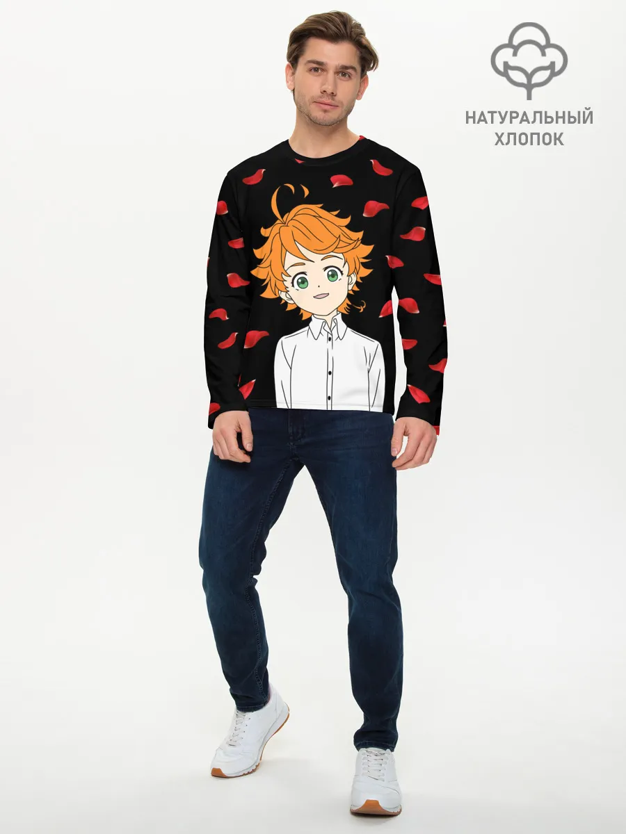 Мужской лонгслив базовый / Обещанный Неверленд/Эмма