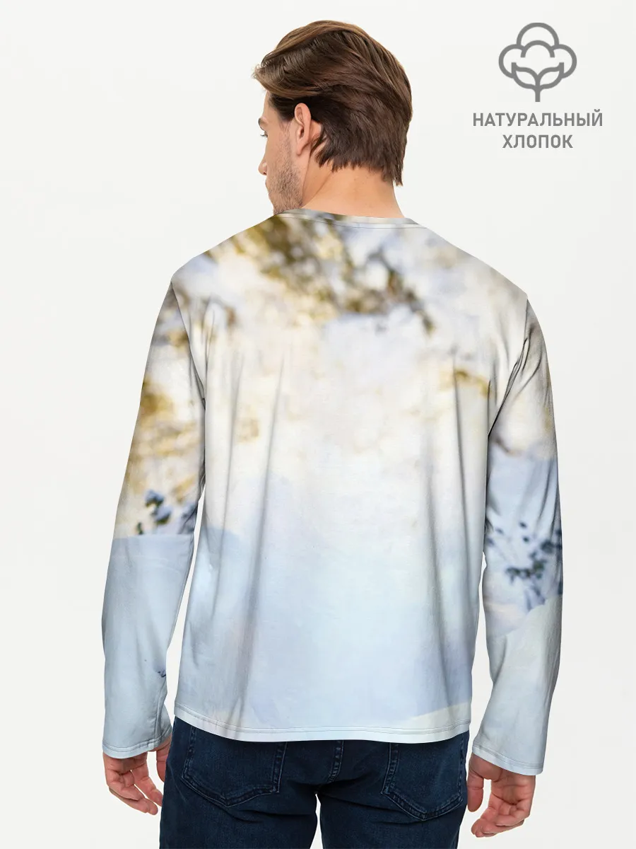 Мужской лонгслив базовый / Я зимой