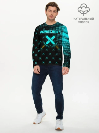 Мужской лонгслив базовый / Minecraft