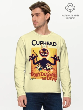 Мужской лонгслив базовый / Cuphead