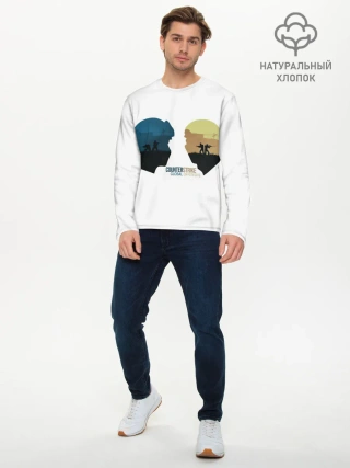 Мужской лонгслив базовый / Counter strike