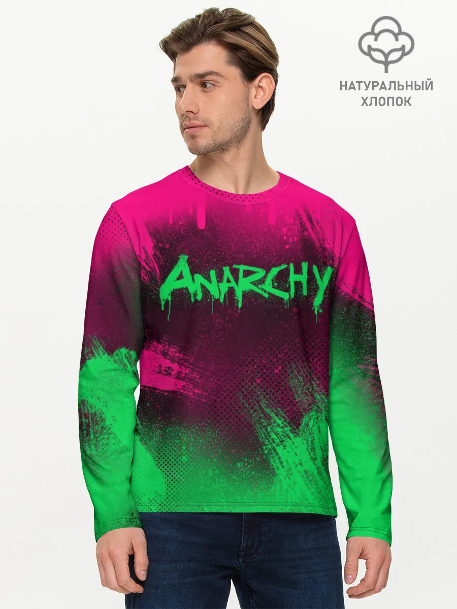 Мужской лонгслив базовый / CS GO | NEON REVOLUTION v2