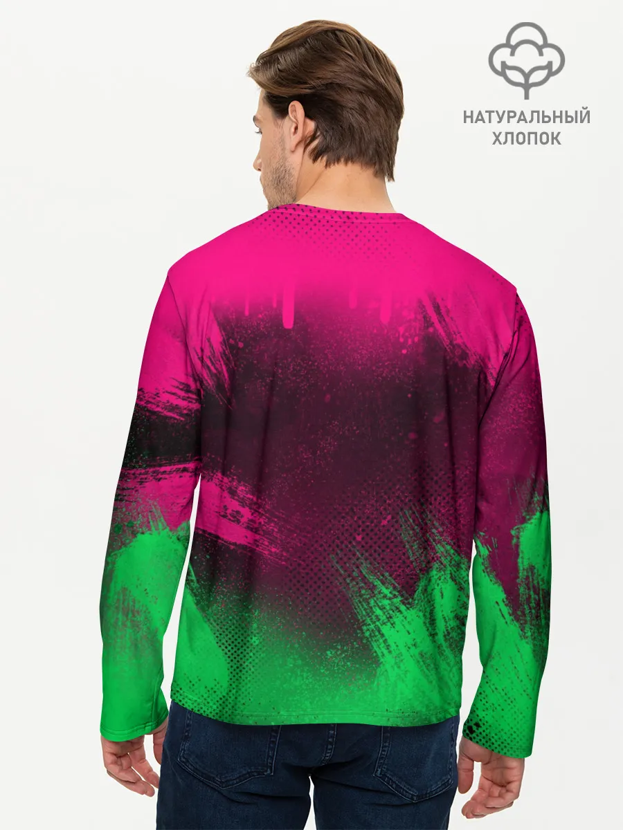 Мужской лонгслив базовый / CS GO | NEON REVOLUTION v2