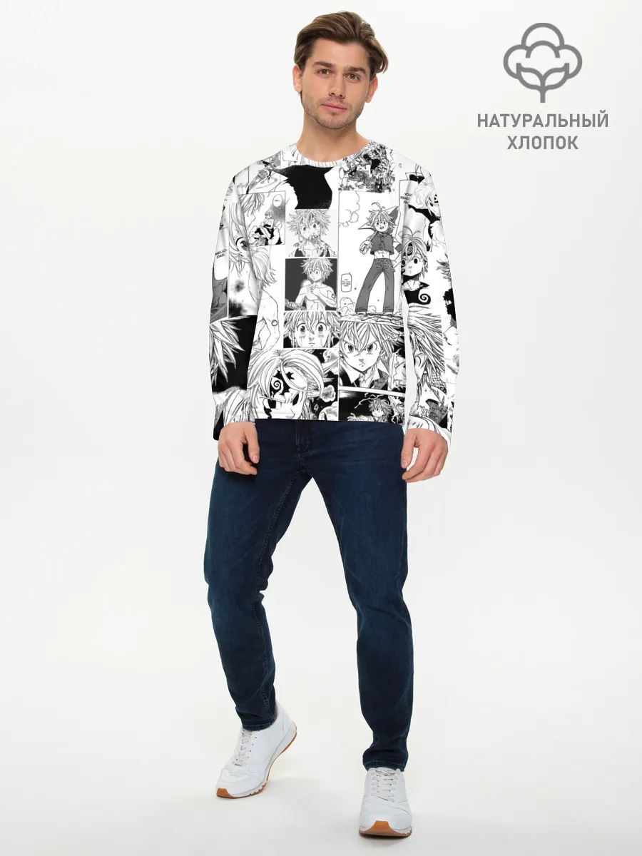 Мужской лонгслив базовый / Мелиодас