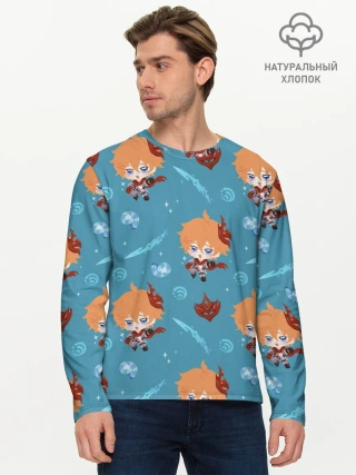 Мужской лонгслив базовый / Чиби Чайльд