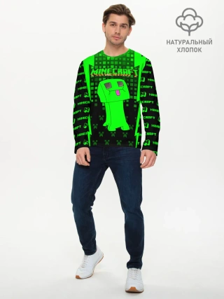 Мужской лонгслив базовый / Minecraft