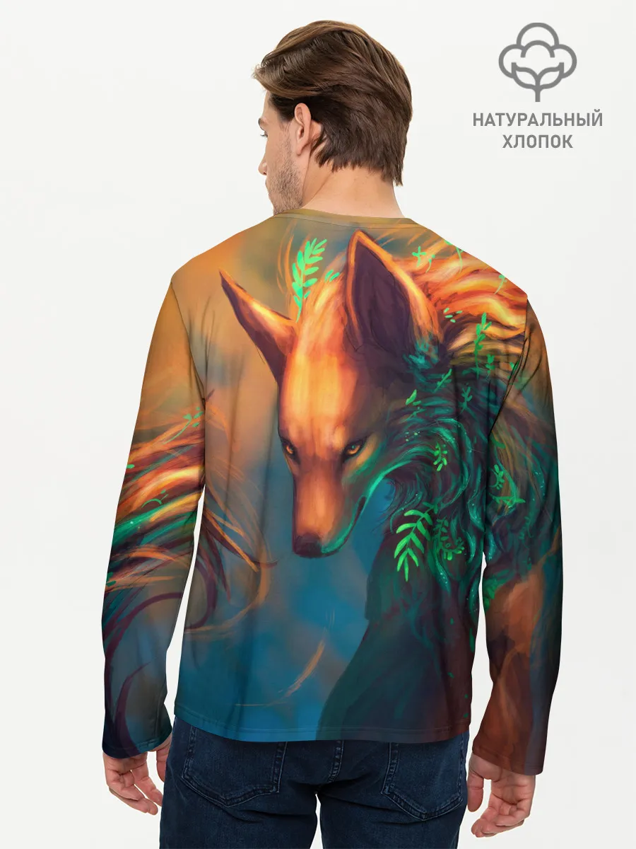 Мужской лонгслив базовый / Волшебная лиса