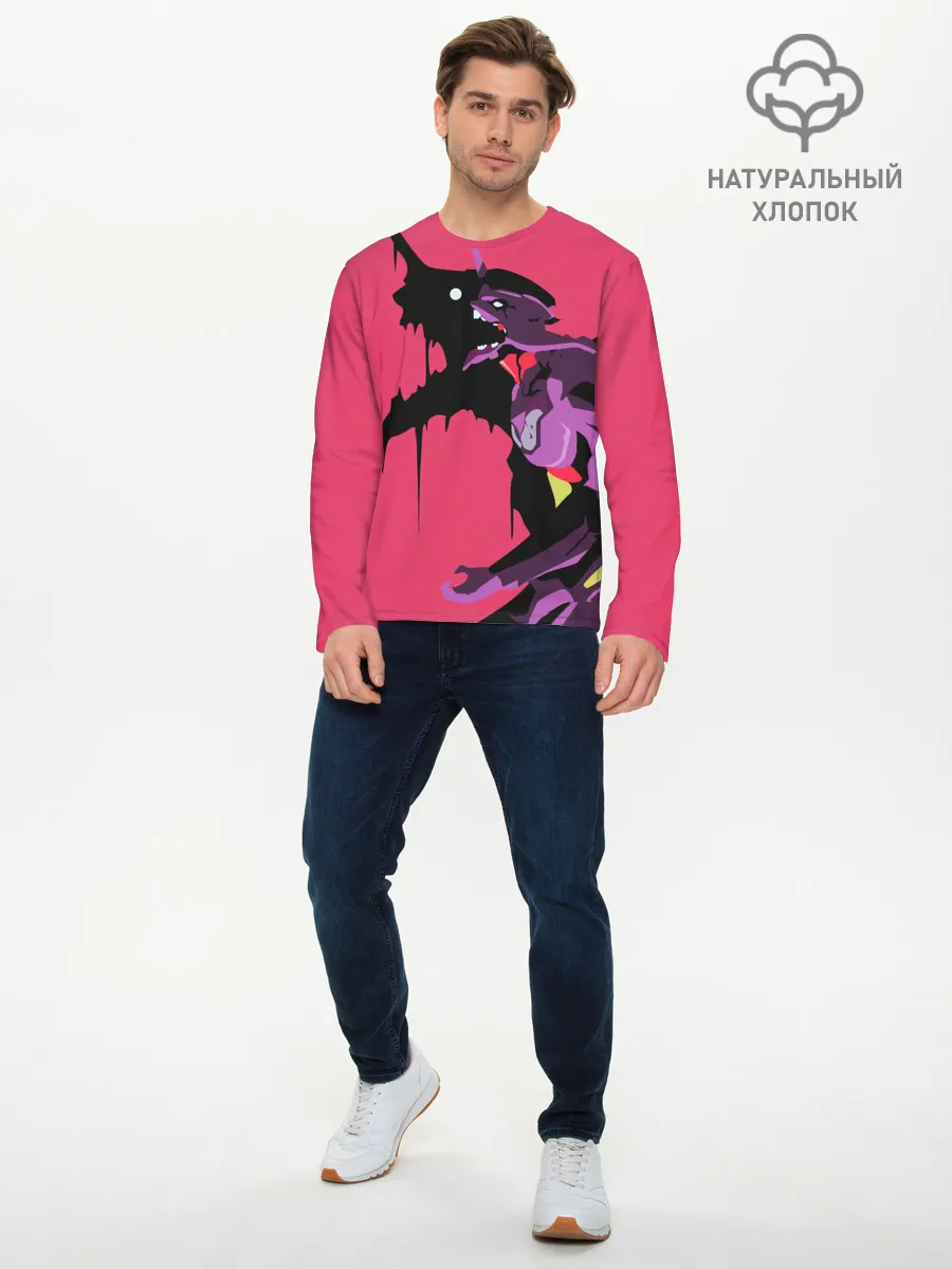 Мужской лонгслив базовый / Евангилион