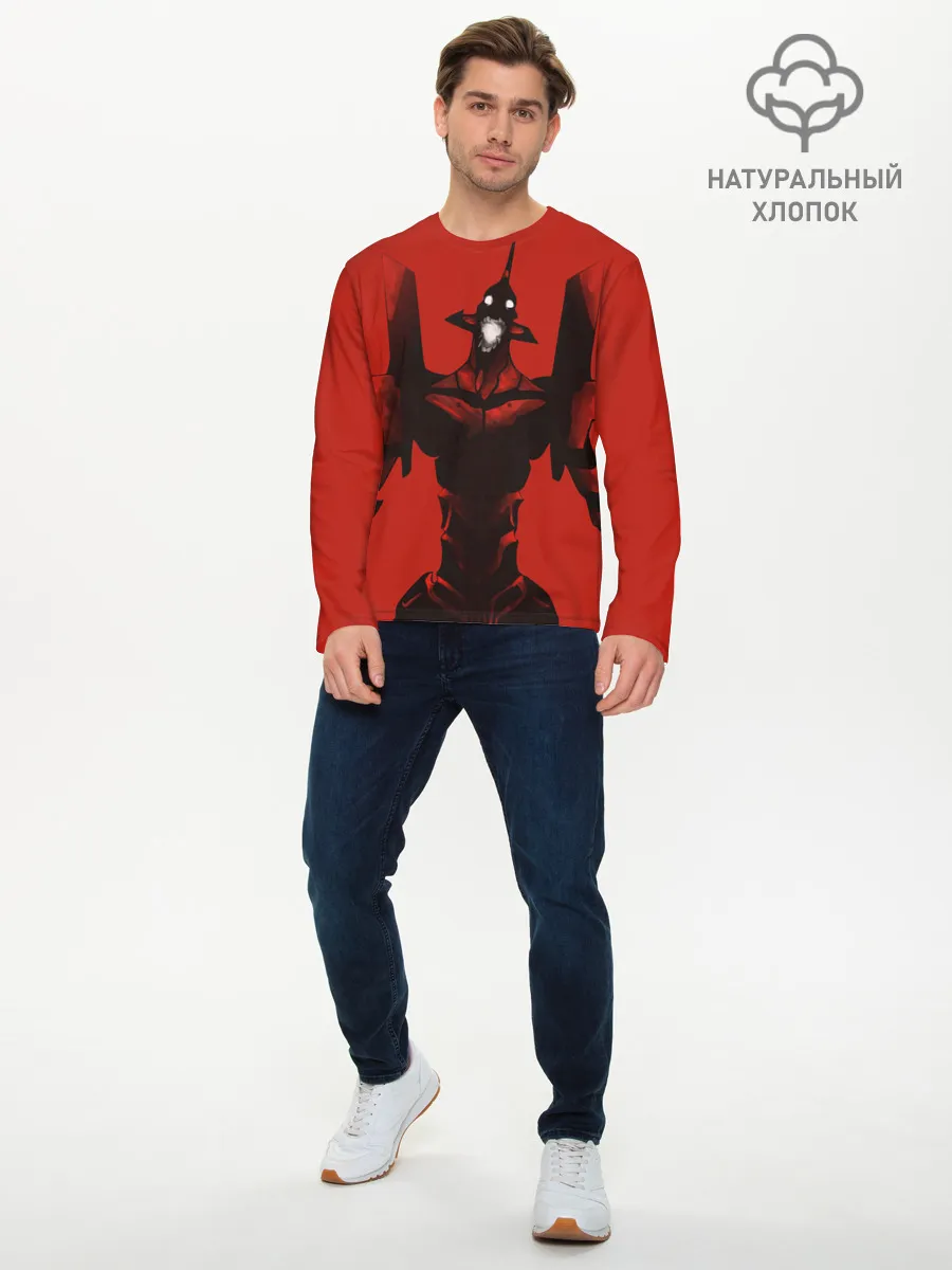 Мужской лонгслив базовый / Евангилион