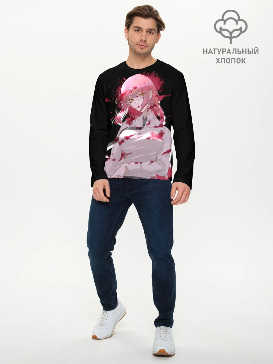 Мужской лонгслив базовый / Makima Chainsaw Man