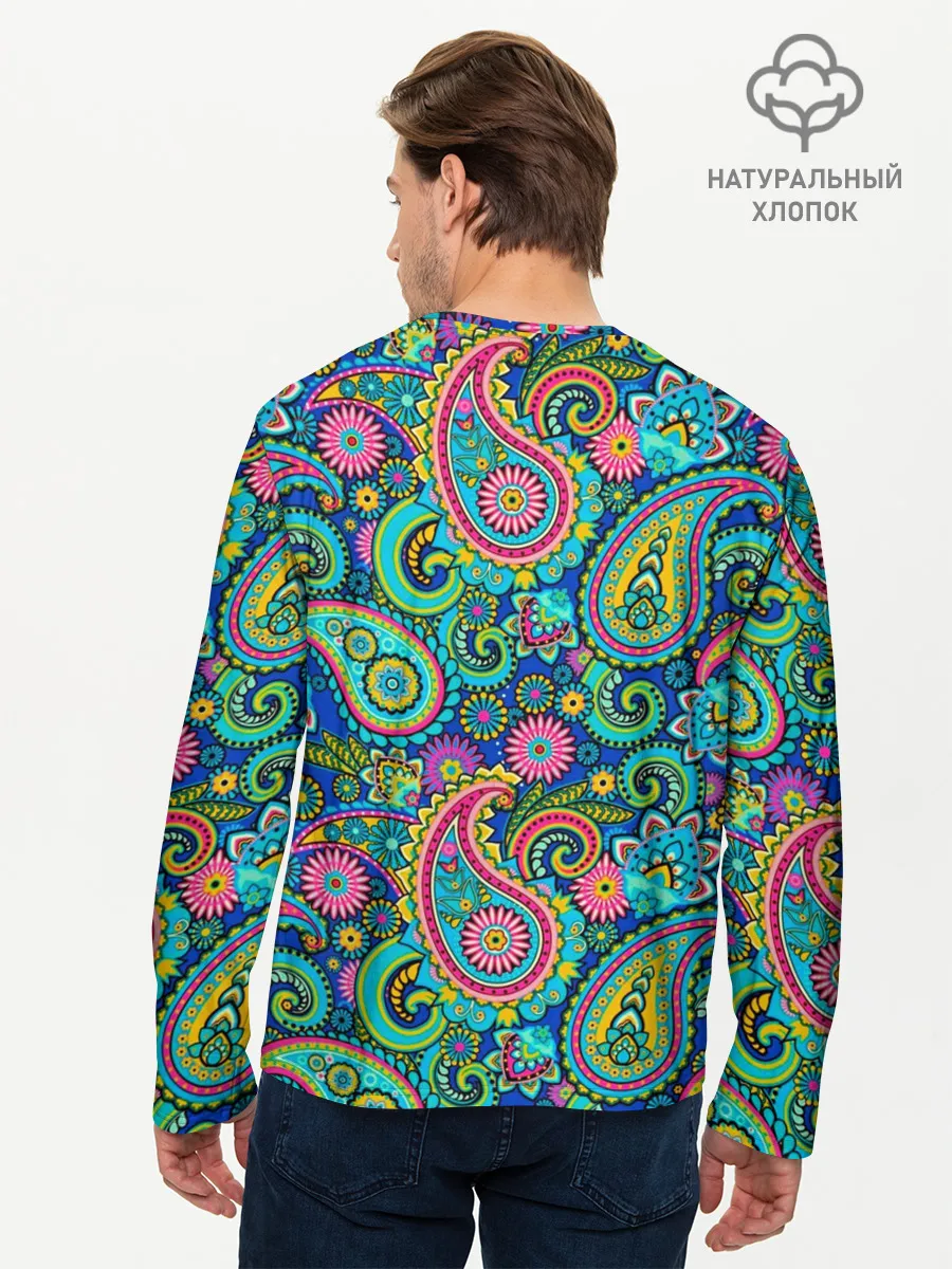 Мужской лонгслив базовый / Славянские Узоры