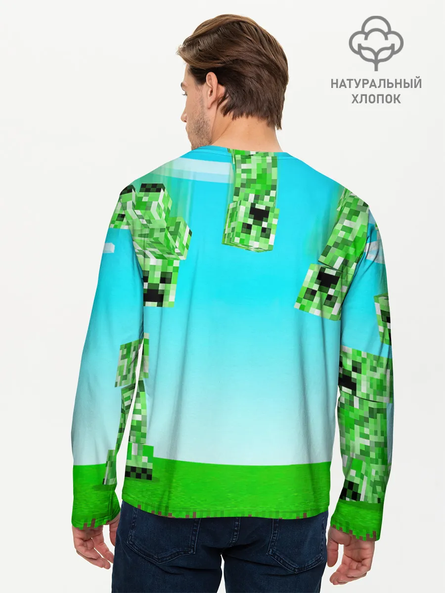 Мужской лонгслив базовый / Minecraft
