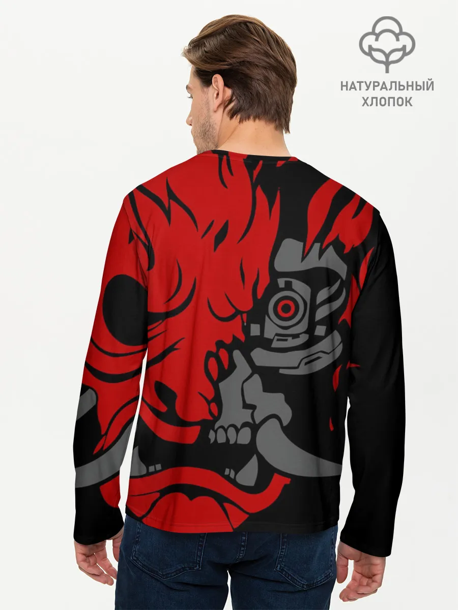 Мужской лонгслив базовый / CyberPunk 2077 | SAMURAI KEANU