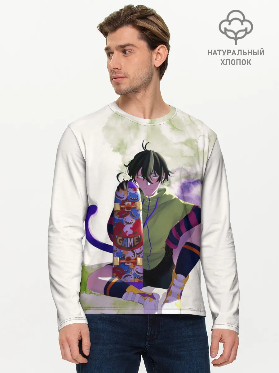 Мужской лонгслив базовый / SK8 the Infinity