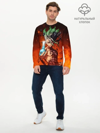 Мужской лонгслив базовый / Доктор Стоун