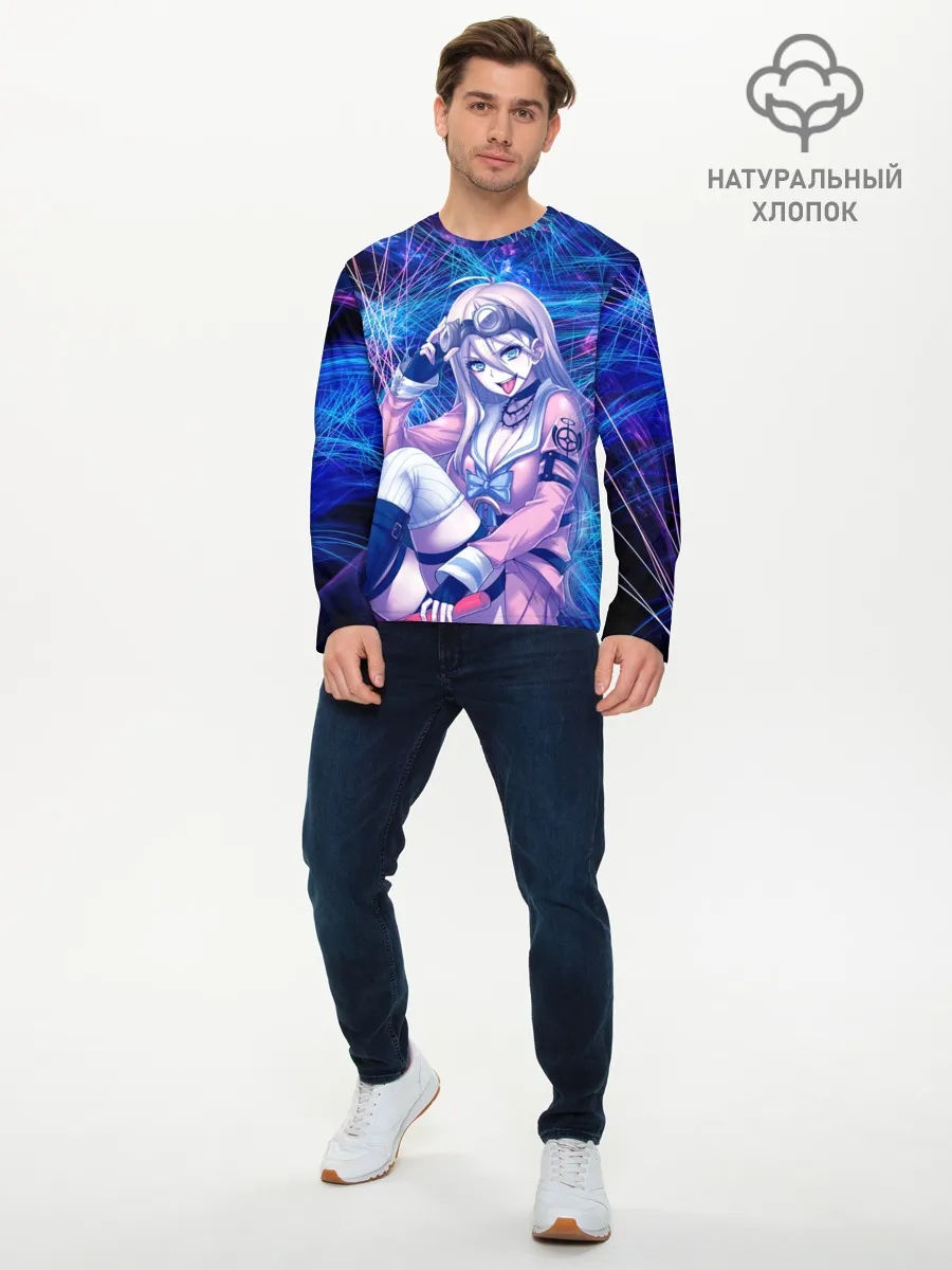 Мужской лонгслив базовый / Danganronpa neon