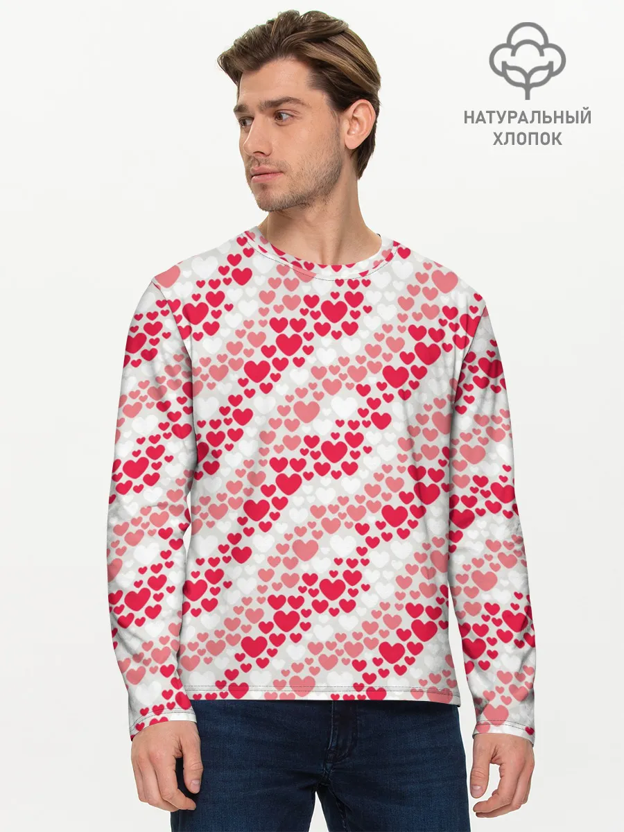 Мужской лонгслив базовый / Волны Любви