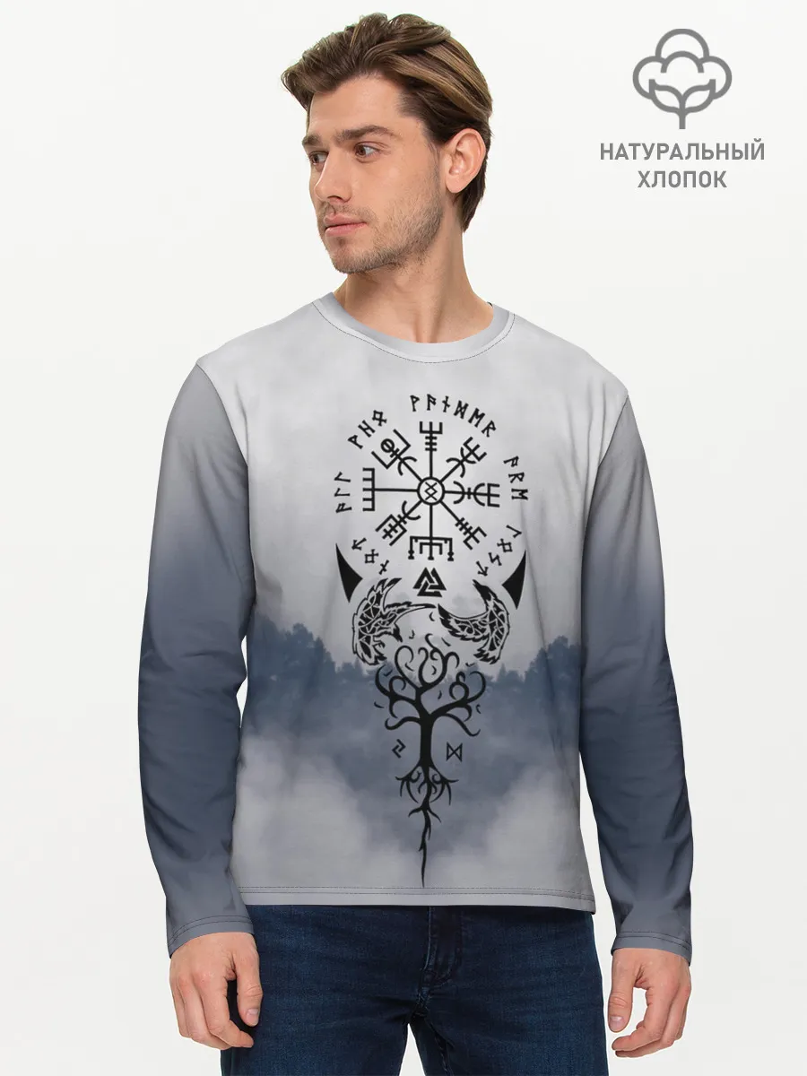 Мужской лонгслив базовый / русь