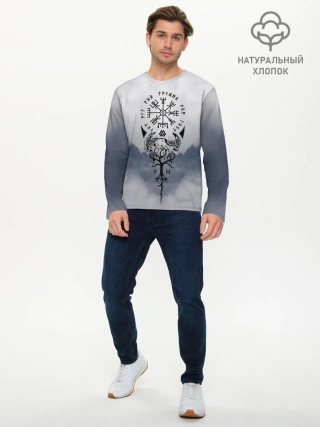 Мужской лонгслив базовый / русь