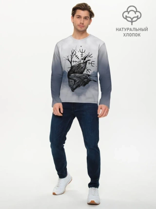 Мужской лонгслив базовый / русь