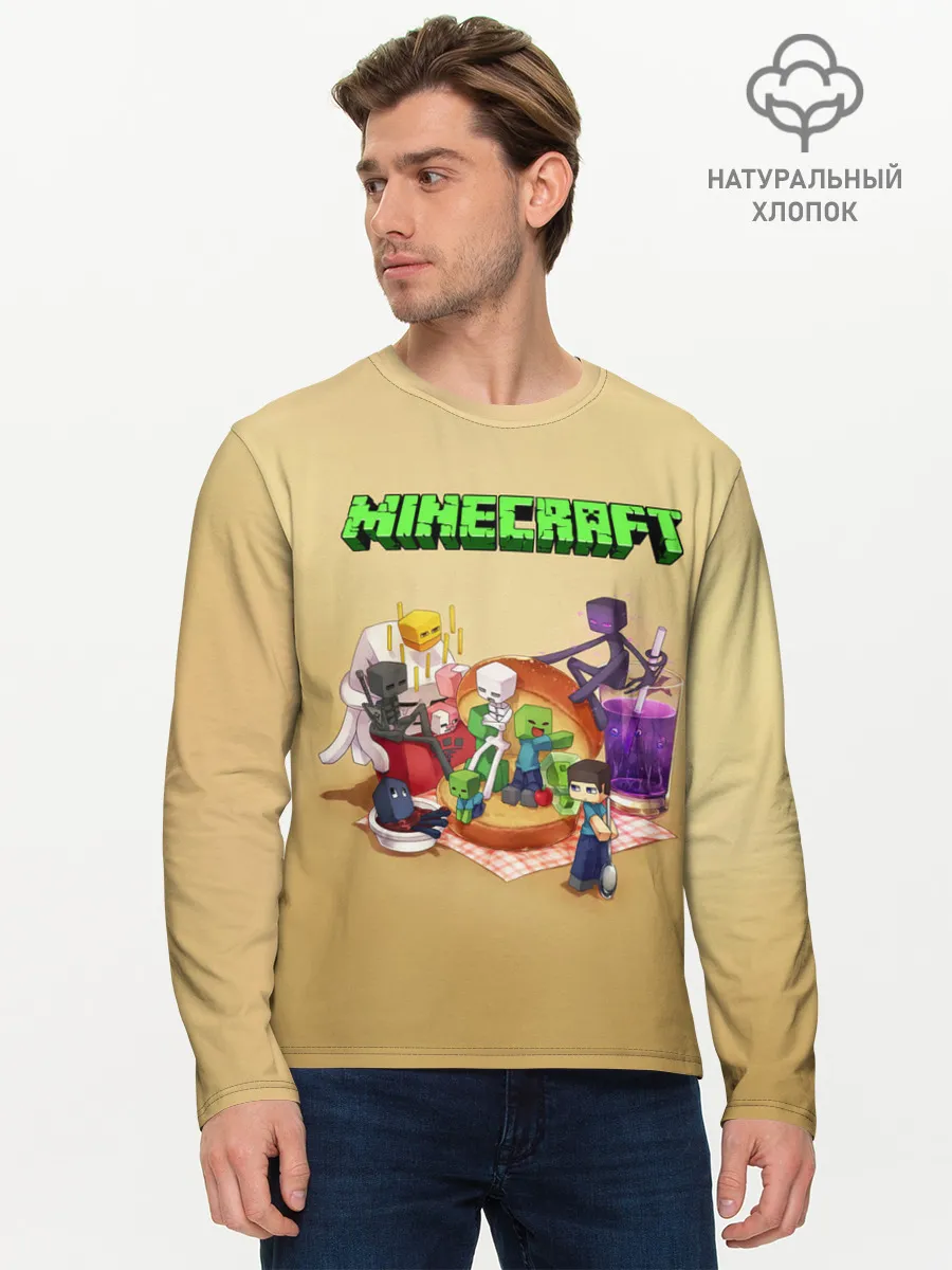 Мужской лонгслив базовый / Minecraft