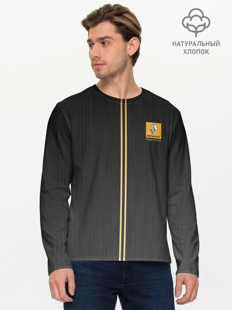 Мужской лонгслив базовый / RENO Passion for life