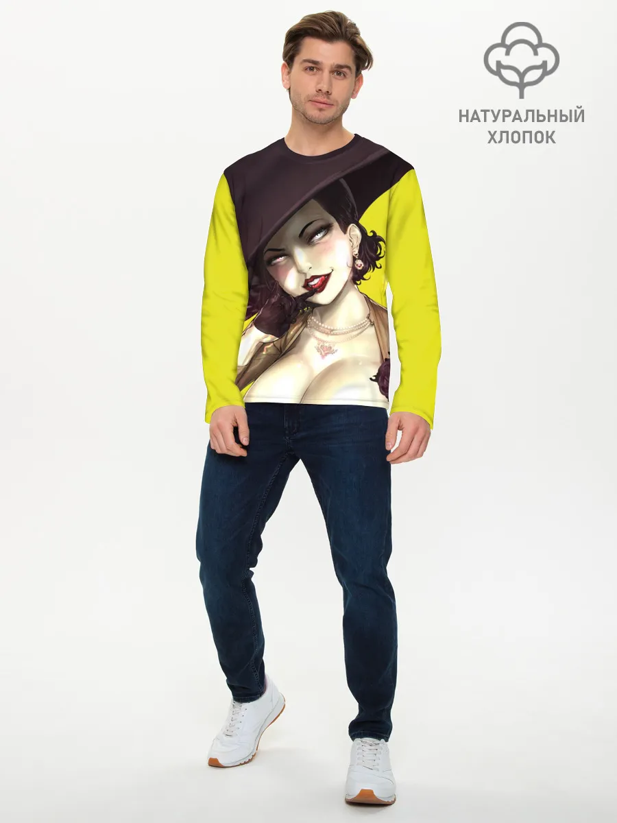 Мужской лонгслив базовый / РЕЗИДЕНТ ИВЕЛ ДЕРЕВНЯ