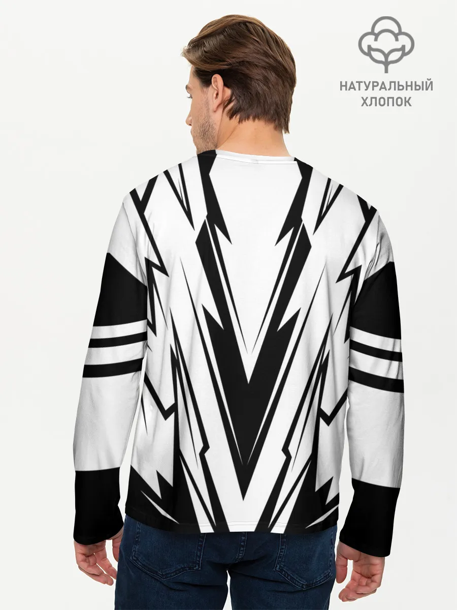 Мужской лонгслив базовый / Tesla