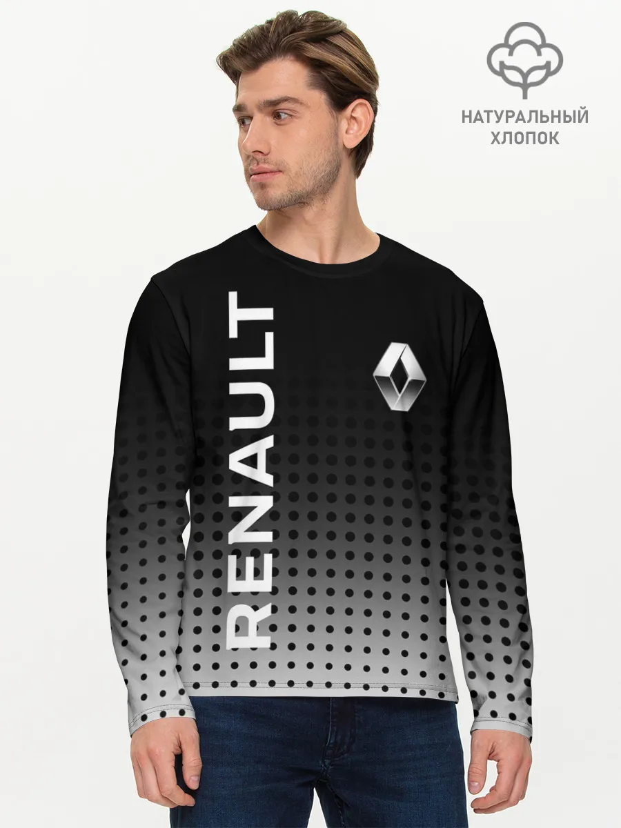 Мужской лонгслив базовый / Renault