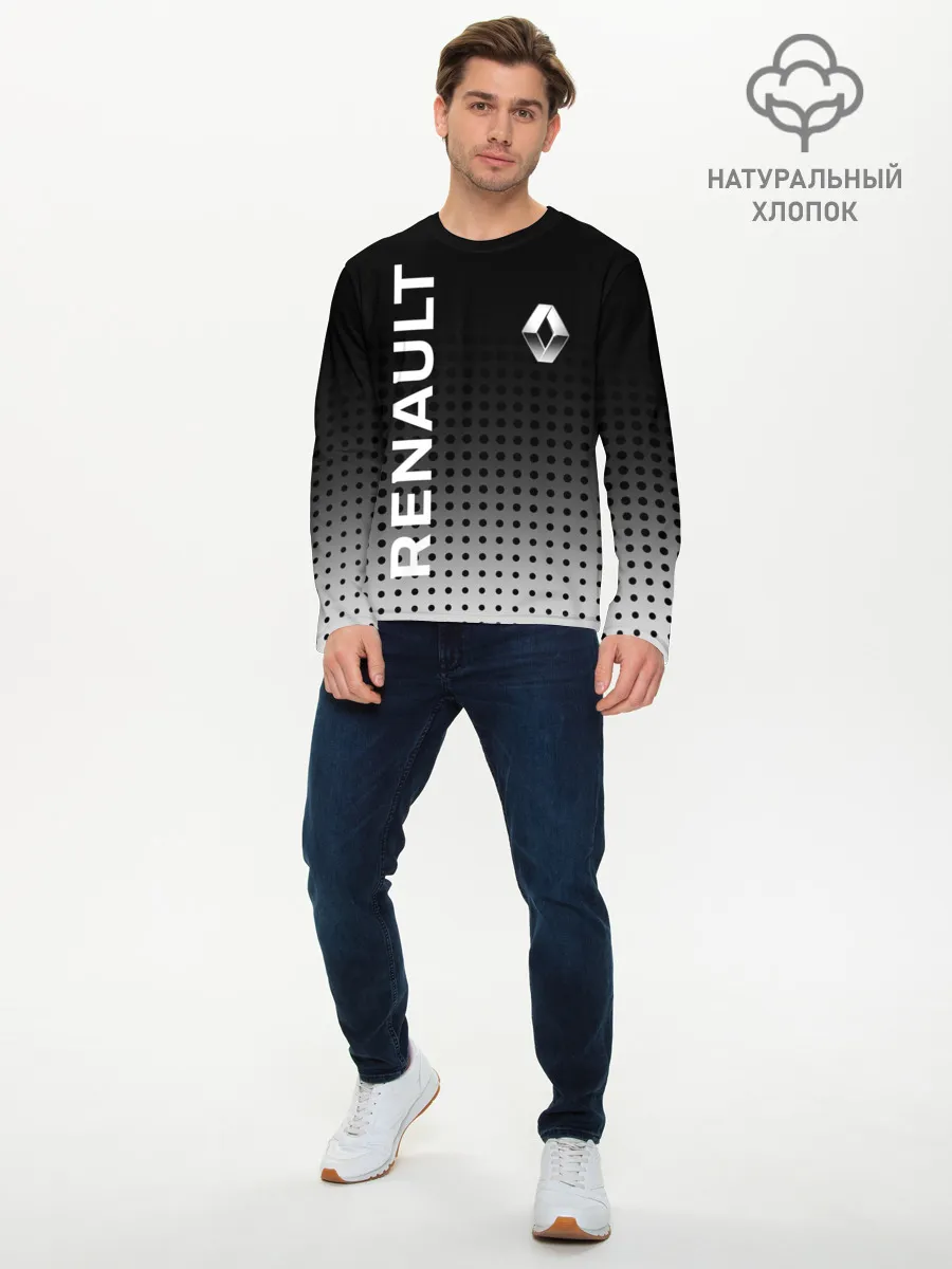 Мужской лонгслив базовый / Renault
