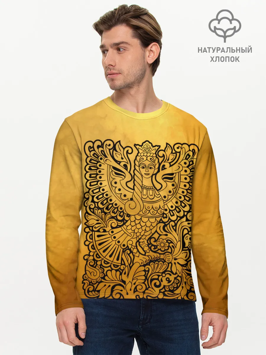 Мужской лонгслив базовый / жар птица