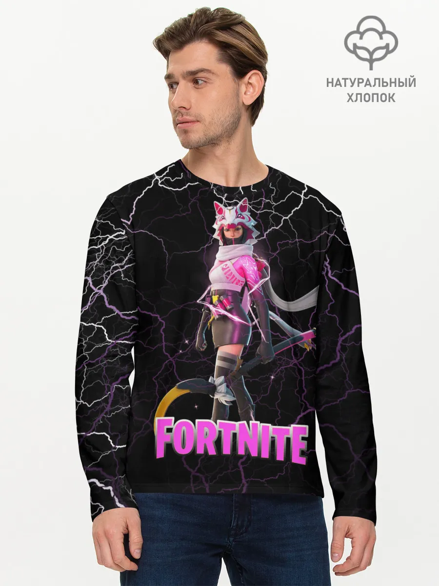 Мужской лонгслив базовый / Vi Fox Fortnite