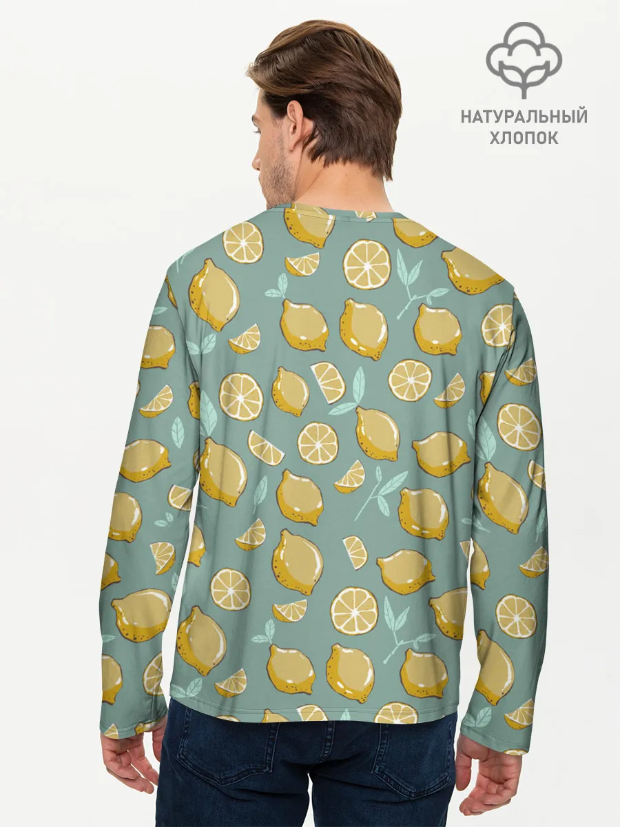 Мужской лонгслив базовый / Lemon