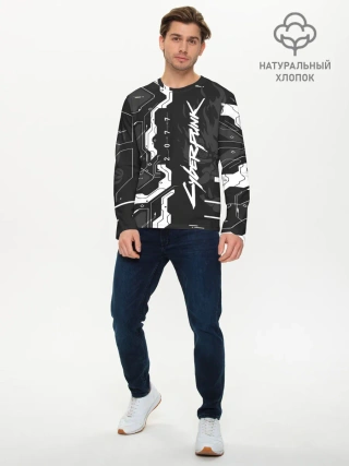 Мужской лонгслив базовый / Cyberpunk 2077 Tech