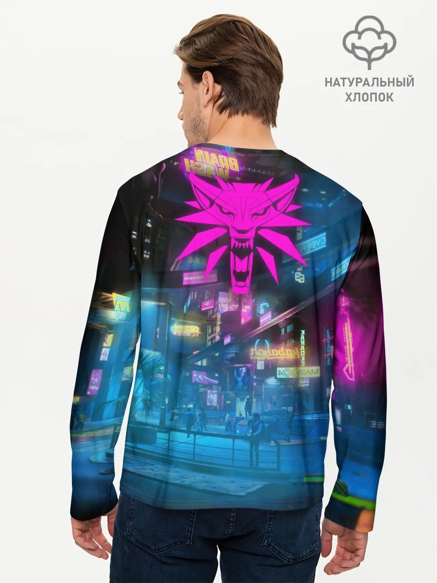 Мужской лонгслив базовый / Cyberpunk 2077 | Цири